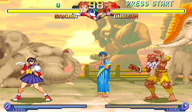 Street Fighter Alpha 2 (960229E, Press Select Button Changed Character, 2019-12-27) png snap