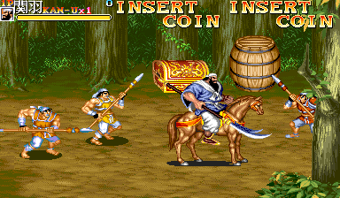 Tenchi wo Kurau II (Weapons That Are Hit By The Enemy Or Dropped From The AB key Will Not Disappear) png snap