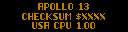 Apollo 13 (CPU 1.00, display A1.00)