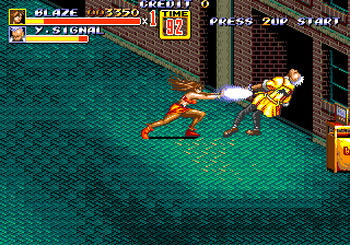 Bare Knuckle II (bootleg of Mega Drive version) png snap