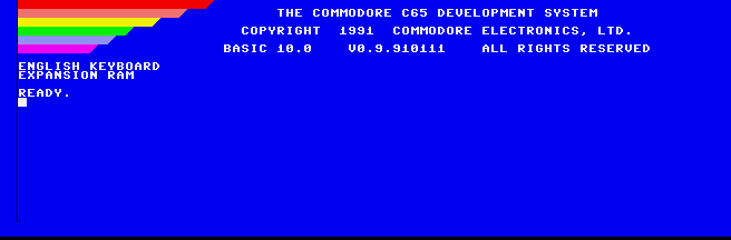 Commodore 65 Development System (Prototype, NTSC) png snap