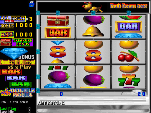 Fruit Bonus 2000 / New Cherry 2000 (Version 4.4R, set 1) png snap