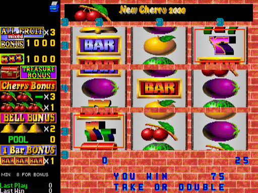 Fruit Bonus 2000 / New Cherry 2000 (Version 3.9D) png snap