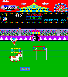 Circus Charlie (level select, set 3) png snap