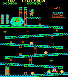 Crazy Kong (bootleg on Galaxian hardware, encrypted, set 1) png snap