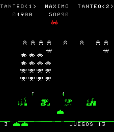 Cosmic Battle (Recreativos Franco bootleg of Space Invaders) png snap