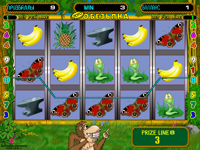 Crazy Monkey (bootleg, 070315, VIDEO GAME-1 O01 set 2) png snap