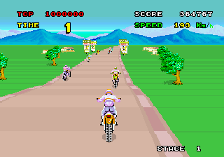 Enduro Racer (bootleg of Rev A, YM2151, FD1089B 317-0013A set) png snap
