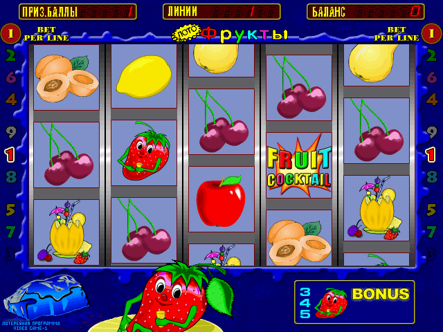 Fruit Cocktail (bootleg, 050118, VIDEO GAME-1 FR01) png snap