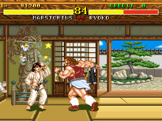 Fighter's History (World ver 43-07, DE-0380-2 PCB) png snap