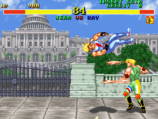 Fighter's History (World ver 43-05, DE-0380-2 PCB) png snap