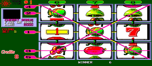 Flaming 7's (Cyberdyne Systems 7V5.00 (CYB1092), 2000 bonus, Egyptian Gold edition) png snap