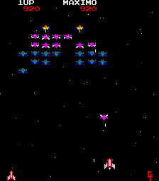 Galaxian Growing Galaxip / Galaxian Nave Creciente (Recreativos Covadonga Spanish bootleg) png snap