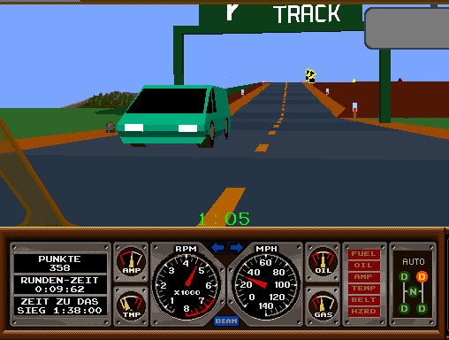 Hard Drivin' (cockpit, German, rev 7) png snap
