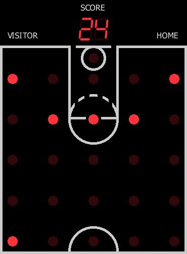 Half Court Computer Basketball png snap