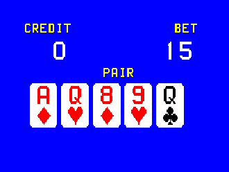 Draw Poker HI-LO (bootleg, set 1) png snap