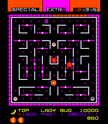 Lady Bug (bootleg on Galaxian hardware, unencrypted) png snap