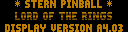 The Lord Of The Rings (CPU 4.01, display A4.03) png snap