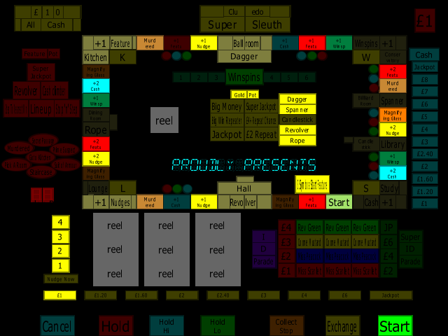 Cluedo Super Sleuth (Maygay) v5.1 (Older, alternate) (M1A/B) png snap