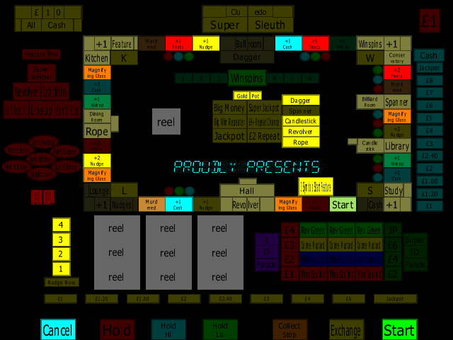 Cluedo Super Sleuth (Maygay) v4.1? (Older, alternate) (M1A/B) png snap
