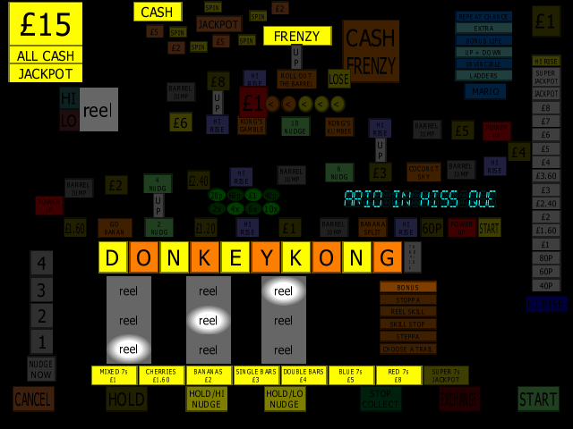 Donkey Kong (Maygay) v9.1 (Protocol) (M1A/B) png snap