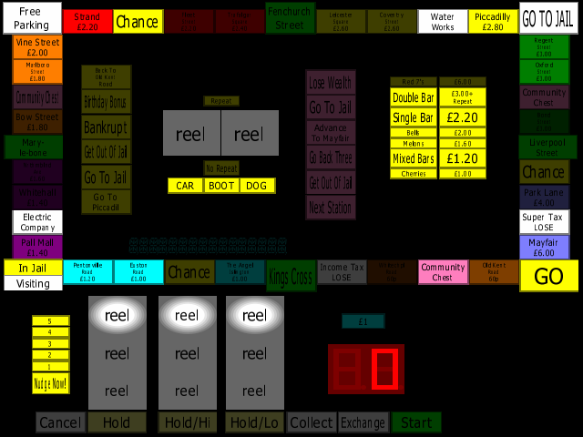 Deluxe Monopoly (Maygay) v3.1 (Alternate Hack) (M1A/B) png snap