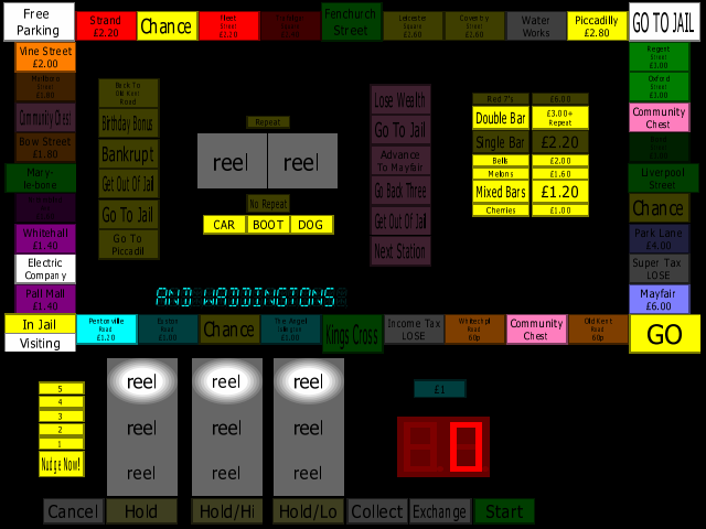 Deluxe Monopoly (Maygay) v5.1 (Older) (Protocol) (M1A/B) png snap