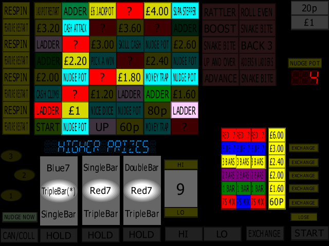 Classic Adders & Ladders (BWB / Barcrest) (MPU4) (ADD 1.0, set 1) png snap