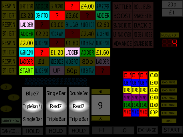 Classic Adders & Ladders (BWB / Barcrest) (MPU4) (ADD 1.0 C, set 1) png snap