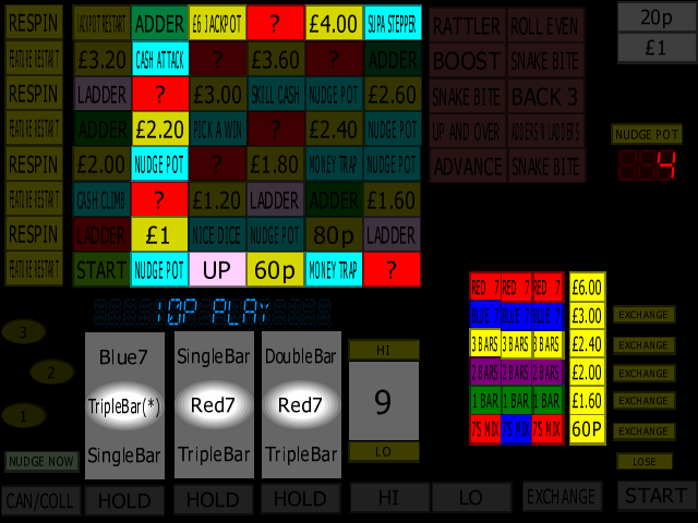 Classic Adders & Ladders (BWB / Barcrest) (MPU4) (ADD 1.0 C, set 2) png snap