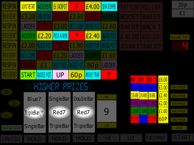 Classic Adders & Ladders (BWB / Barcrest) (MPU4) (ADD 1.0 D, set 2) png snap