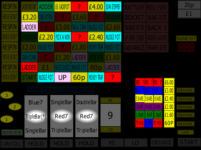 Classic Adders & Ladders (BWB / Barcrest) (MPU4) (ADD 3.0, set 2) png snap