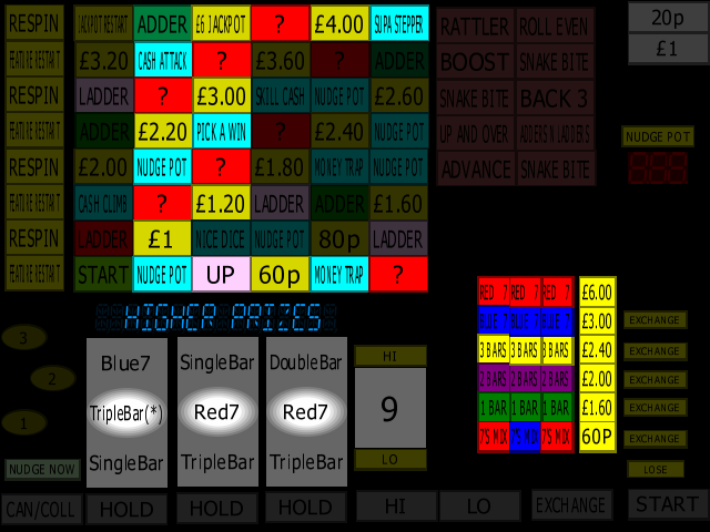 Classic Adders & Ladders (BWB / Barcrest) (MPU4) (ADD 3.0, set 3) png snap