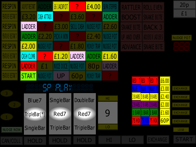 Classic Adders & Ladders (BWB / Barcrest) (MPU4) (ADD 3.0, set 5) png snap