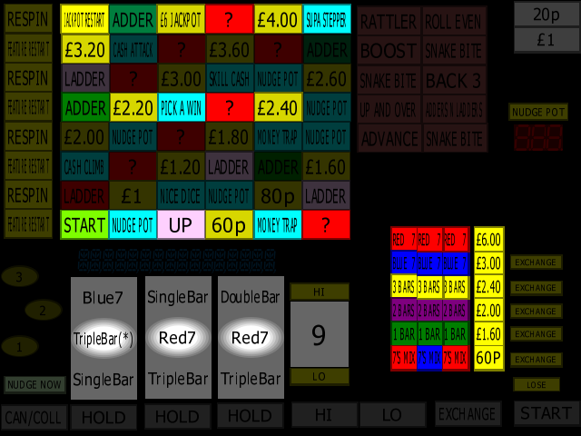 Classic Adders & Ladders (BWB / Barcrest) (MPU4) (ADD 3.0 D, set 2) png snap
