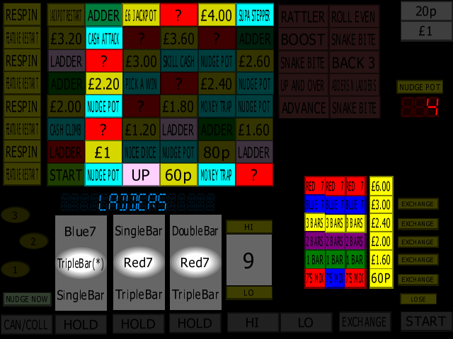 Classic Adders & Ladders (BWB / Barcrest) (MPU4) (ADD 3.0 D, set 3) png snap