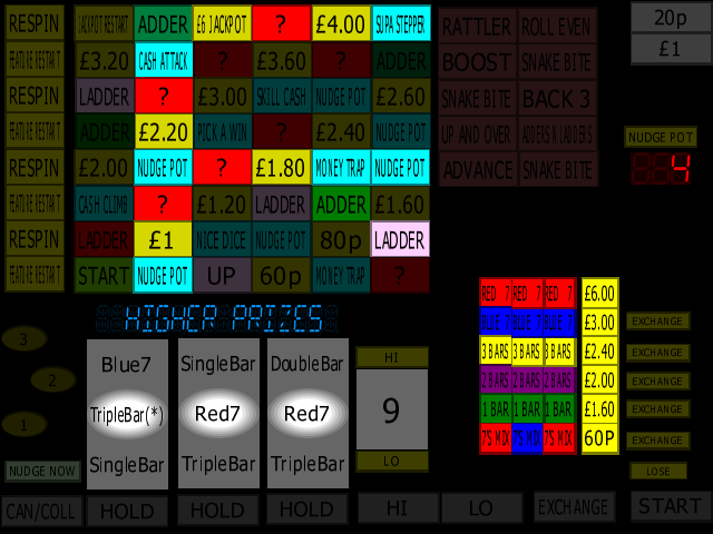 Classic Adders & Ladders (BWB / Barcrest) (MPU4) (ADD 3.0 D, set 4) png snap