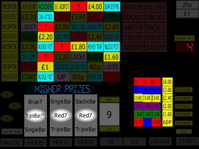 Classic Adders & Ladders (BWB / Barcrest) (MPU4) (ADD 4.0, set 1) png snap