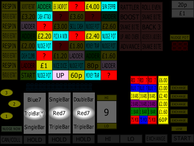 Classic Adders & Ladders (BWB / Barcrest) (MPU4) (ADD 4.0 C, set 3) png snap