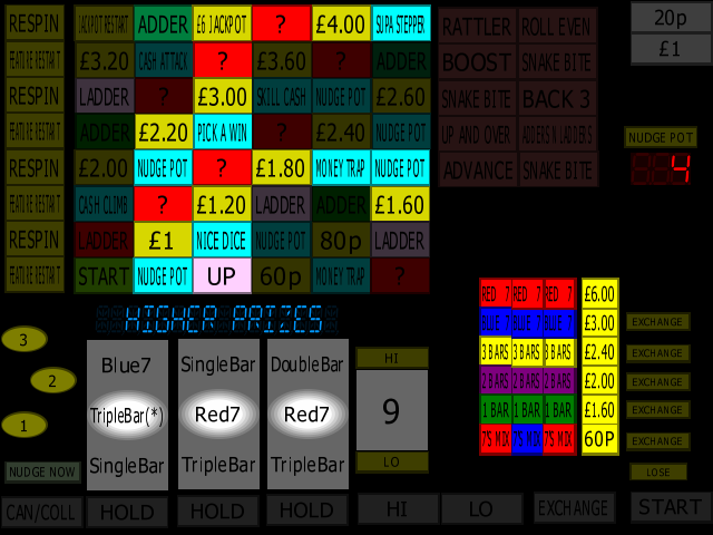 Classic Adders & Ladders (BWB / Barcrest) (MPU4) (ADD 4.0 D, set 1) png snap