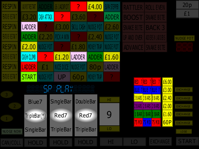 Classic Adders & Ladders (BWB / Barcrest) (MPU4) (ADD 5.0 C, set 1) png snap