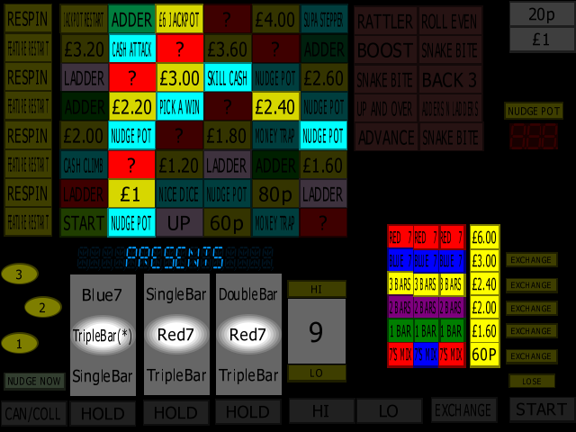 Classic Adders & Ladders (BWB / Barcrest) (MPU4) (ADD 5.0 C, set 2) png snap