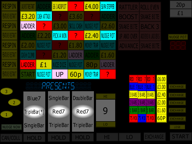 Classic Adders & Ladders (BWB / Barcrest) (MPU4) (ADD 5.0 D, set 1) png snap