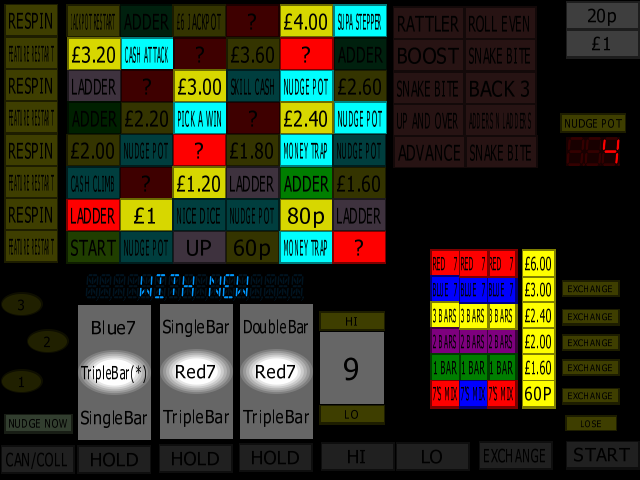 Classic Adders & Ladders (BWB / Barcrest) (MPU4) (ADD 1.0 C, hack, set 4) png snap