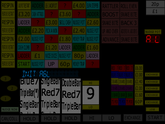 Classic Adders & Ladders (Barcrest) (MPU4) (A6L 0.1, set 2) png snap