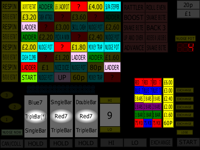 Classic Adders & Ladders (BWB / Barcrest) (MPU4) (ADD 1.0, hack) png snap