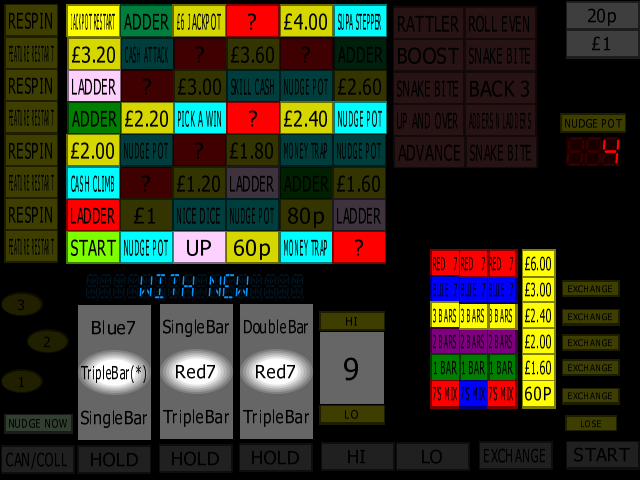 Classic Adders & Ladders (BWB / Barcrest) (MPU4) (ADD 1.0, 1993) png snap