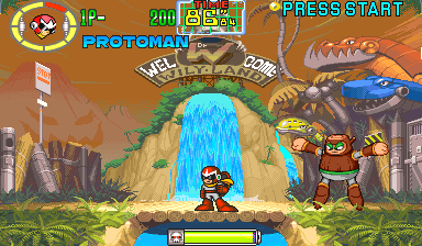 Mega Man: The Power Battle (CPS2, USA 951006, SAMPLE Version) png snap