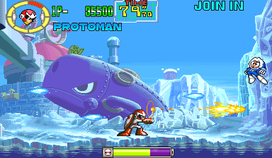Mega Man: The Power Battle (CPS2, USA 950926, SAMPLE Version) png snap