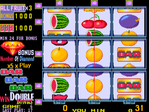 New Fruit Bonus '96 Special Edition (v3.63, C1 PCB) png snap